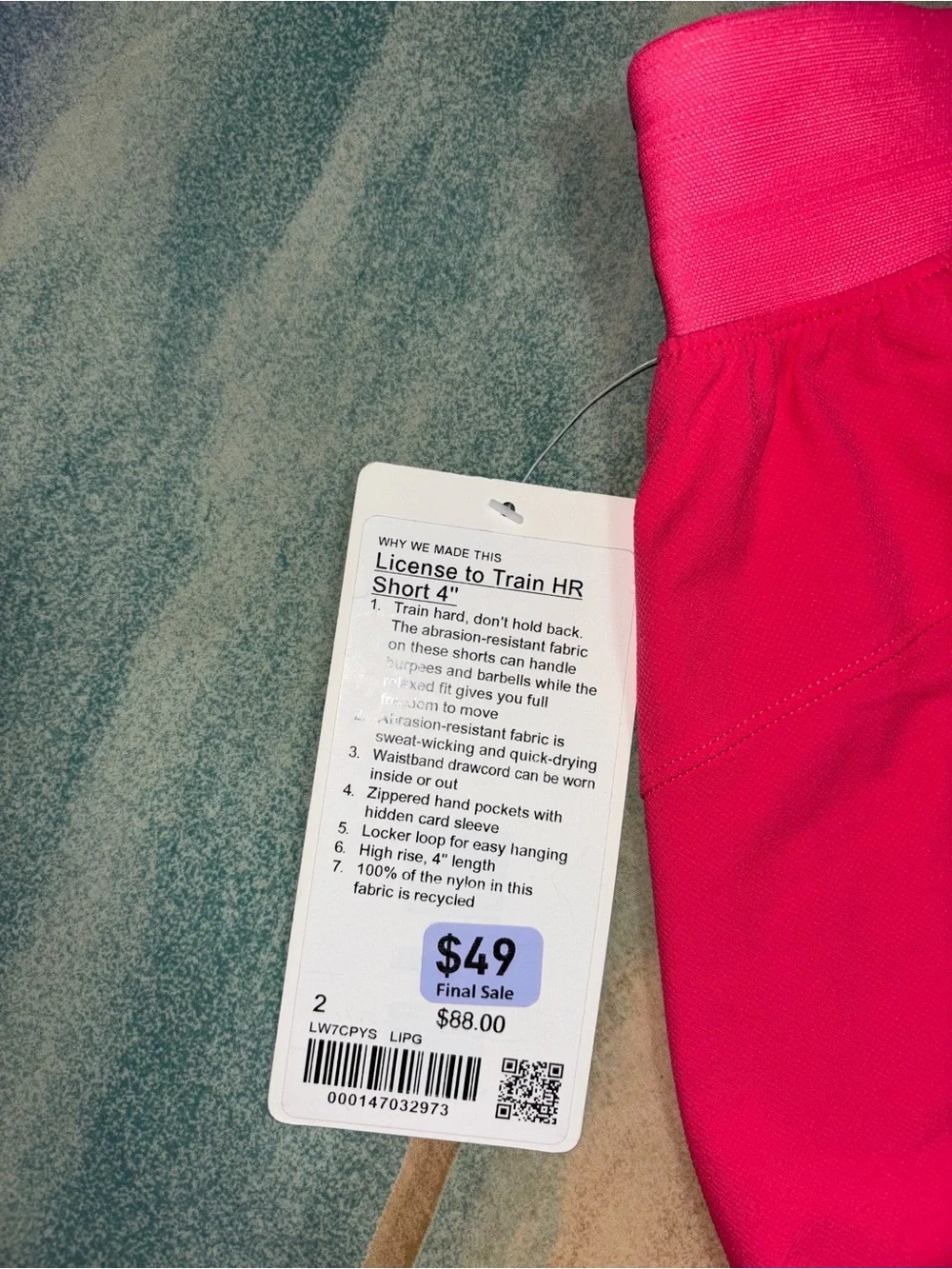 Lululemon License to Train High-Rise Short 4